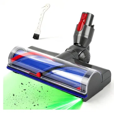 Bodenbürste kompatibel mit Dyson V7–V15, LED, Anti-Verwicklung