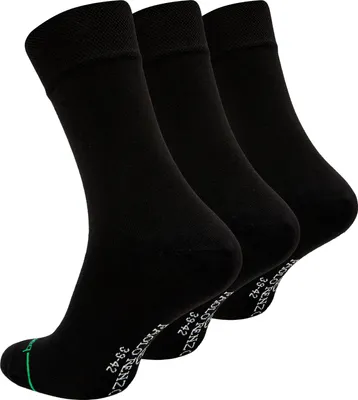 Produktbild von Paolo Renzo Bambus Business Socken Damen & Herren 3 Paar 35/38 Schwarz