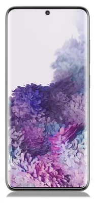 A smartphone with a colorful abstract wallpaper displayed on its screen.