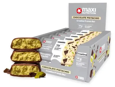 Produktbild von MaxiNutrition Creatine Protein Bar 16 x 40 g - Chocolate Brownie