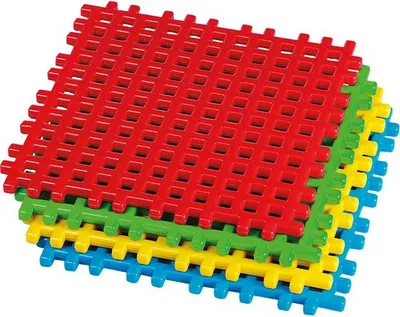 Produktbild von Marioinex Bauklötze Basisplatten Set - 4 Stück - buntes Spielzeug