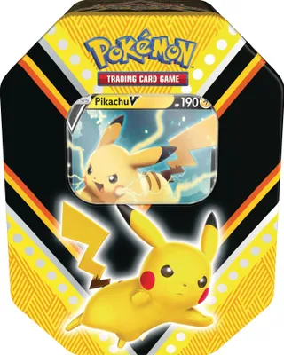 Produktbild von Pokemon Sammelkarten Tin Box V-Power, Charakter:Pikachu-V