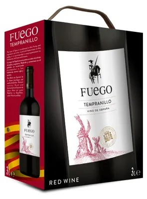 Produktbild von Fuego Rotwein aus Spanien, Tempranillo, Bag-in-Box, 1 x 3 l