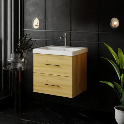 Produktbild von Waschtisch-Set Verona | Waschbecken mit Unterschrank 60 cm Badschrank Waschtisch