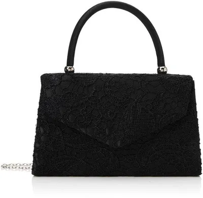 Produktbild von Schwarze Damen-Handtasche, 6,5 x 16 x 24 cm