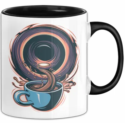 Produktbild von Weltraum Nerd Tasse Geschenkidee für Astronomie Fans (Schwarz)