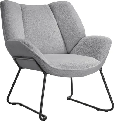 Obrázek produktu pro tectake® Křeslo Kjeld čalouněné, s potahem bouclé 73 x 72 x 81 cm