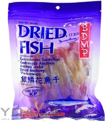 Produktbild von [ 100g ] BDMP Getrocknete Sardellen Dried Anchovy Pla-kaew-pa-hang