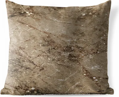 Produktbild von MuchoWow® Outdoor Kissen - Marmor - Braun - Glitter - 60x60 cm - Wetterfest - Lounge Kissen - Dekoration - Schlaf Kissen