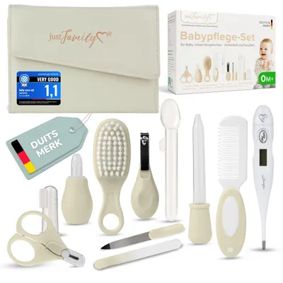 Imagen del producto de Kit de cuidado para bebés, de 11 piezas, que incluye cortaúñas y termómetro, ideal para recién nacidos