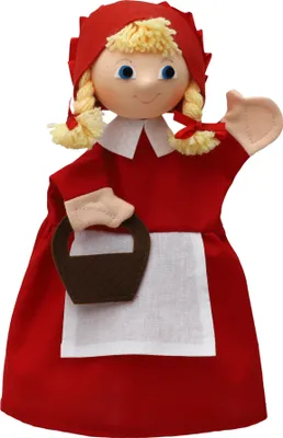 Obrázek produktu pro Maňásek na ruku Červená Karkulka 30 cm červený, 22047E