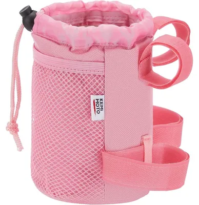 Productafbeelding van Fleshouder voor fiets, mountainbike, racefiets of kinderwagen, 17 cm hoog, roze, 1 stuk