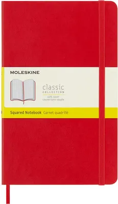 Produktbild von MOLESKINE Notizbuch Classic Collection ca. DIN A5 kariert, scharlachrot Softcover 192 Seiten