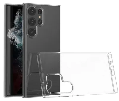 Obrázok produktu pre Pre Samsung Galaxy S23 Ultra Silikó ochranné transparentné puzdro na mobilný telefón Puzdro puzdro