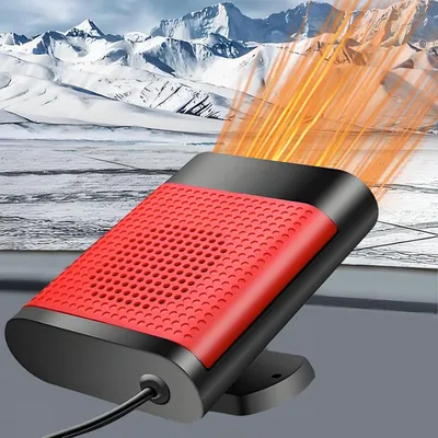 Produktbild von 12V Auto Heizlüfter – Schnellheizung für Windschutzscheibe, Enteiser, 2-in-1 Heizen & Kühlen, Autoheizung tragbar