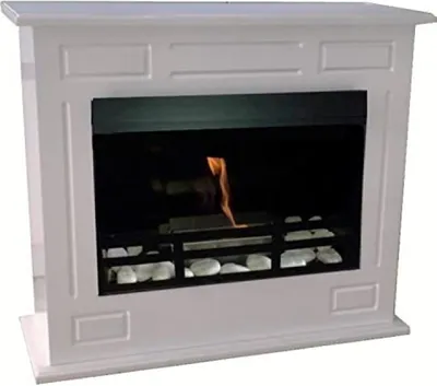 Produktbild von Ethanol und Gelkamin Kamin Modell Dion XL Deluxe Royal Weiss