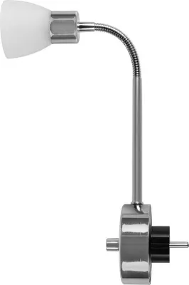 Productafbeelding van Smartwares LED-stopcontactlamp, dimbaar, flexibele hals, 200 lumen, zwart