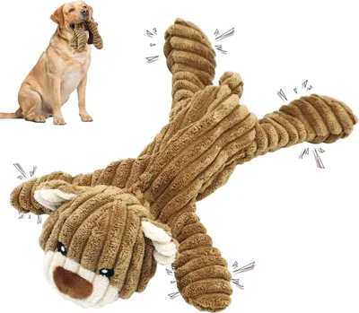 Image de Jouets pour chiens, chiens de grande taille, jouets, chiots, jouets à mâcher, chien, peluche, jouets interactifs pour chiens, ours