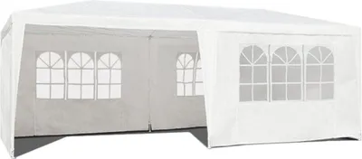 Immagine prodotto di Tenda commerciale da giardino, 3x6 m, 6 pareti, bianca, MultiGarden