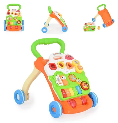 Produktbild von Moni Lauflernwagen Piano 999c abnehmbar Spielcenter Melodien, Lichter, Geräusche grün