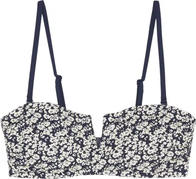 Produktbild von Marc O'Polo Damen Triangel-Bikini-Top Alloverprints - mehrfarbig-dunkelblau - Größe XL