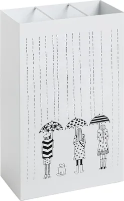 Produktbild von Schirmständer >22381< in weiss, Metall - 30x48x16cm (BxHxT)