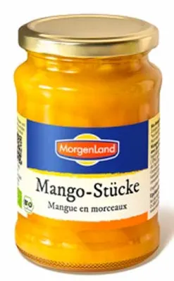 Produktbild von MorgenLand Mangostücke im Glas 350g