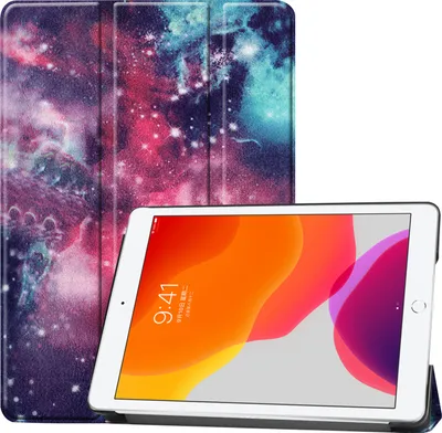 Image de Housse de protection pour Apple iPad 10.2 pouces 2019/2020/2021 Slim Case Etui avec fonction support et fonction veille/réveil automatique