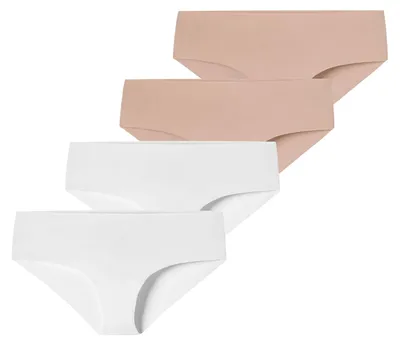 Produktbild von Schiesser Damen Panty Invisible Light 4-Pack weiss,maple - Größe 44