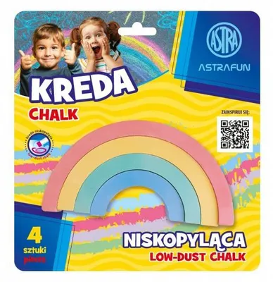 Produktbild von ASTRAFun, Straßenmalkreide "Regenbogen", 4 Stück, verschiedene Farben, 330022006