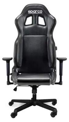 Obrázok produktu pre Sparco Icon, Čalúnené sedadlo, Čalúnené operadlo, Čierna, Čierna, Imitácia kože, Imitácia kože