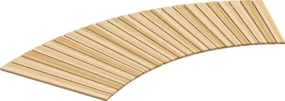 Produktbild von Outsunny 120cm záhradný chodník Rolling path záhradný schodík Dekoratívny drevený schodík z jedľového dreva