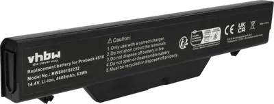 Produktbild von vhbw Akku Ersatz für HP NZ375AA, HSTNN-IB89, HSTNN-OB88, HSTNN-XB89, NBP8A157B1, HSTNN-OB89 für Notebook (4400 mAh, 14,4 V, Li-Ion)