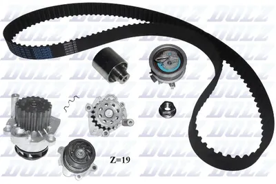 Produktbild von DOLZ Wasserpumpe + Zahnriemensatz (KD033) für Skoda Fabia I II Audi A3 Seat