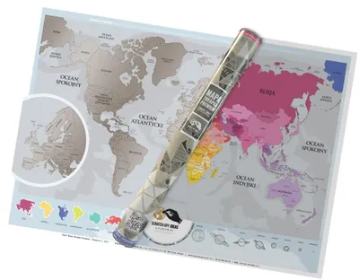 Immagine prodotto di Mappa raschiabile "Premium Europa Mondo"