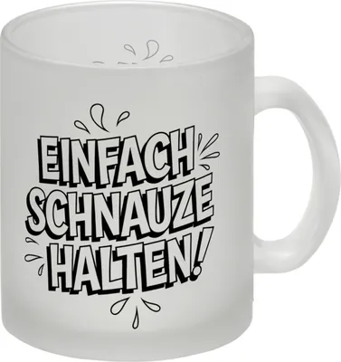 Produktbild von Einfach Schnauze halten Glas Tasse