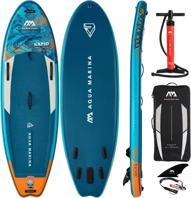 Produktbild von Aqua Marina Rapid 9'6" SUP Board Wildwasser Fluss Komplett-Set 130 kg