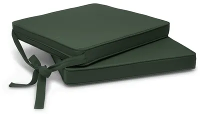 Immagine prodotto di Beautissu Set di 2 cuscini per sedie Loft SK Verde scuro, 45x40x5cm