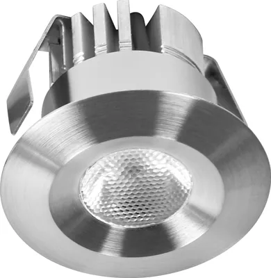 Produktbild von OSRAM Mini Spot LED Einbaustrahler 6W Satin-Nickel IP44, 5er Set Deckenspot 42mm 480lm, Bad Küche warmweiß 3000K