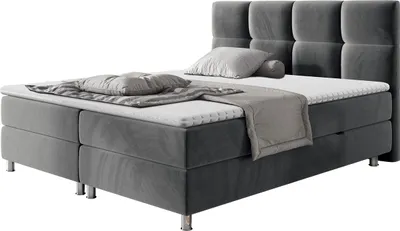 Produktbild von MIRJAN24 Boxspringbett Dave, Stilvoll Doppelbett mit zwei Bettkästen, Matratze und Topper (Farbe: Fresh 32, Größe: 180x200 cm)