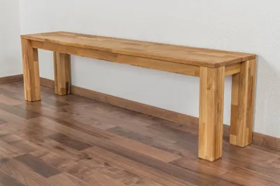 Produktbild von Bank Wooden Nature 132 Eiche massiv - 160 x 33 cm (L x B)