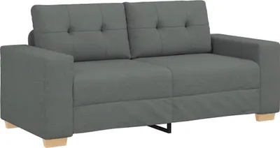 Produktbild von vidaXL Zweisitzer-Sofa Dunkelgrau 180x77x82 cm Stoff