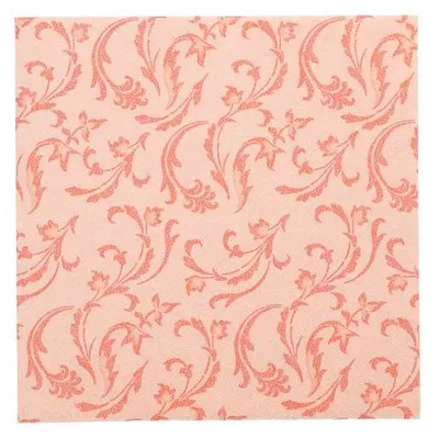 Produktbild von 160 Servietten "ROYAL Collection" 1/4-Falz 40 cm x 40 cm nektarine "Damascato"