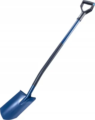 Produktbild von KADAX Spaten "Chanay", Gärtnerspaten mit D-Griff, 129 cm, Blau, Spitz
