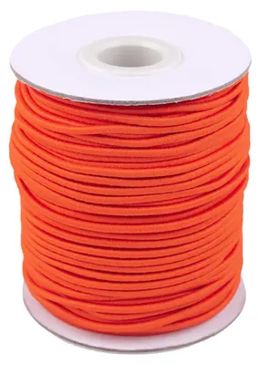 50m extra starke Gummikordel Gummischnur 2mm neonorange