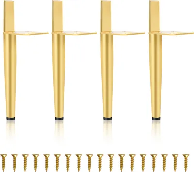 Image de Fiqops 4X Pieds de meuble Pieds de canapé Réglables Pieds de socle Pieds coulissants Pieds de table Métal-15cm