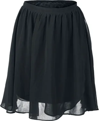 Produktbild von Forplay Kurzer Rock Damen Schwingender Ciffonrock schwarz M