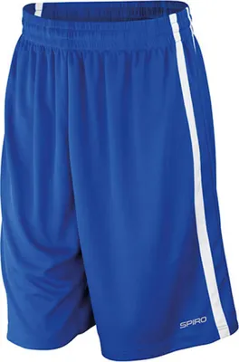 Produktbild von SPIRO S279M | Basketball Mens Quick Dry Short - Farbe: Royal/White - Größe: 4XL