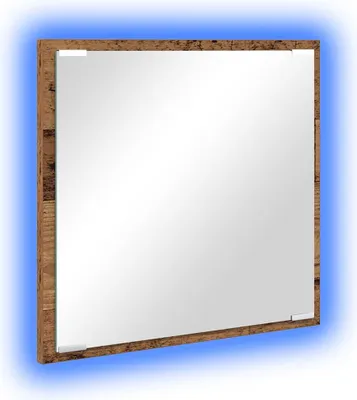 Produktbild von vidaXL LED-Badezimmerspiegel Altholz 40 x 37 x 8.5 cm Holzwerkstoff