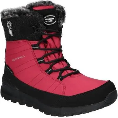 Produktbild von American Club Sn4424 Damen Winterschuhe Softshell, Tripletex-Membran, Winterstiefel mit Fleecefutter, Gefüttert Schneestiefel, Rot 37